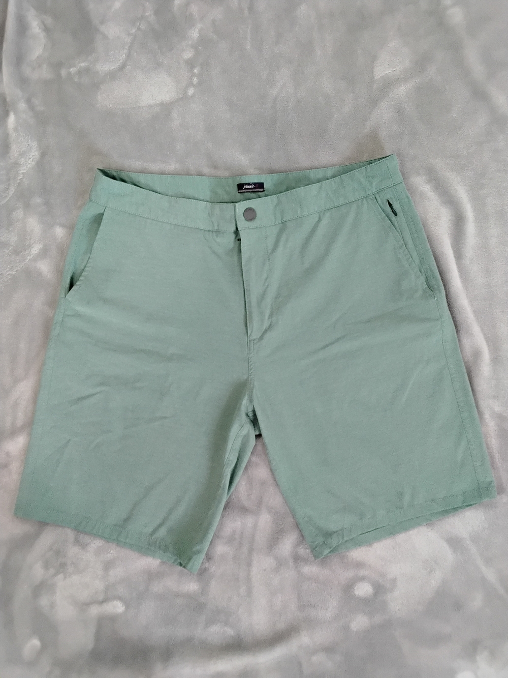 johnnie-O Mint Green Flat Front Shorts